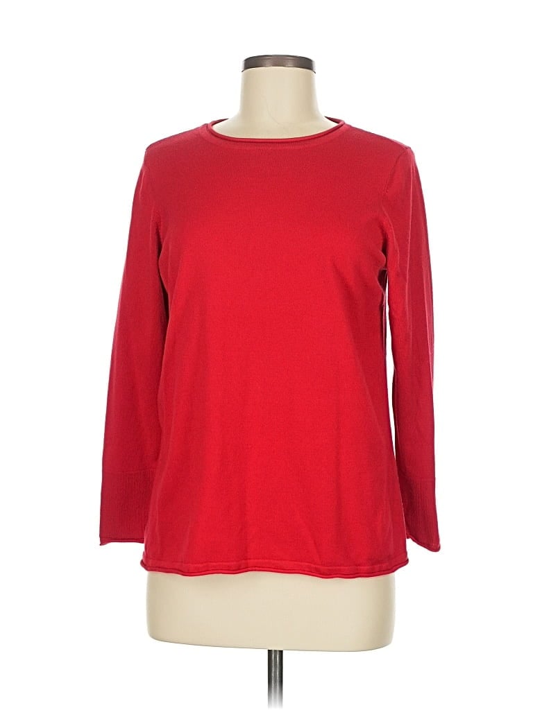 Pre-owned Chico's Pullover Sweater In Red