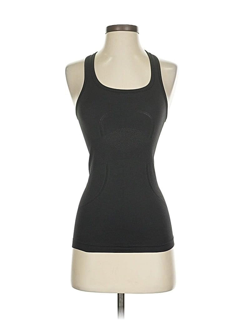 Pre-owned Lululemon Athletica Tank Top Black Halter Neckline Tops