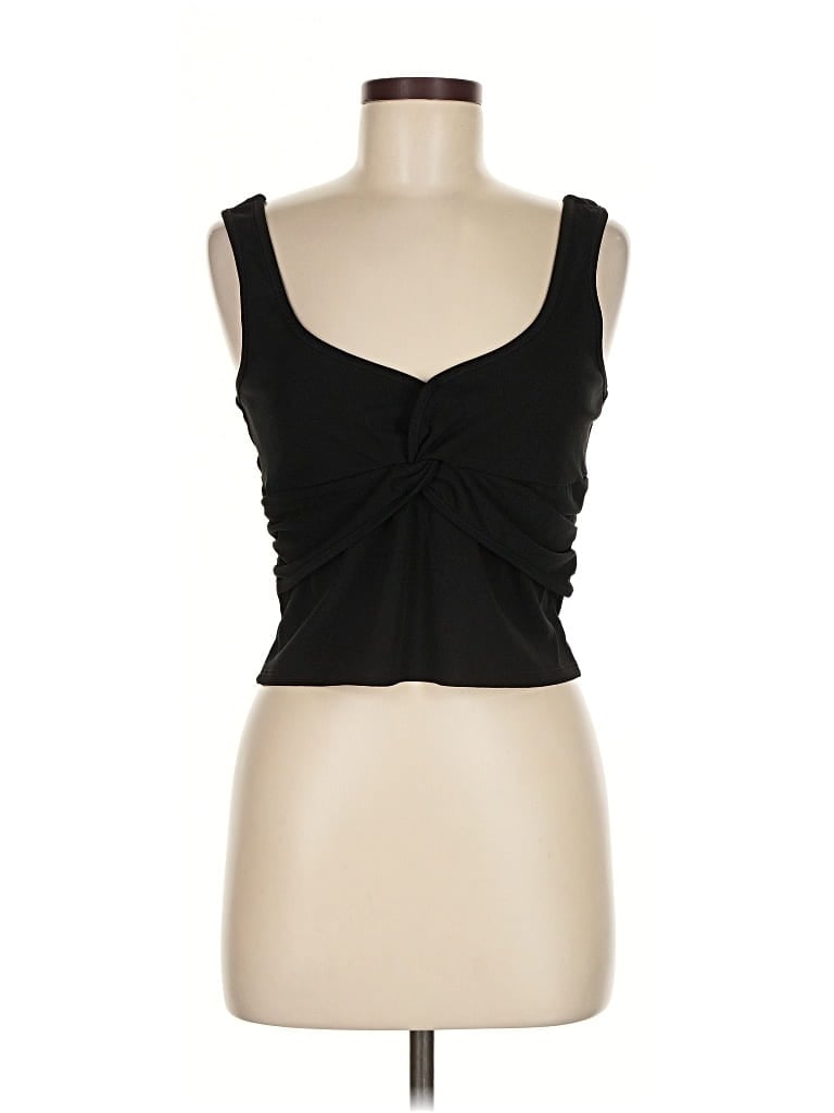 Bcbg Sleeveless Top Black Sweetheart Neckline Tops