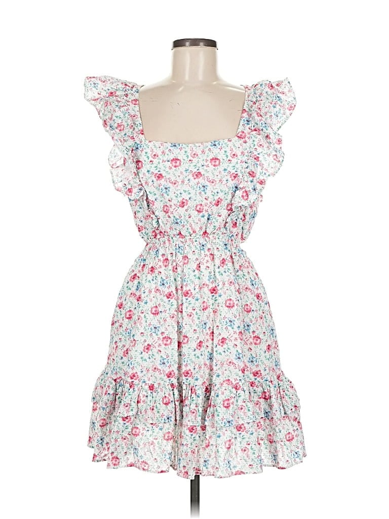 Pre-owned Lulus Casual Dress In White