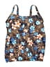 Lands' End Floral Brown Swimsuit Top Size 6 DD - photo 1