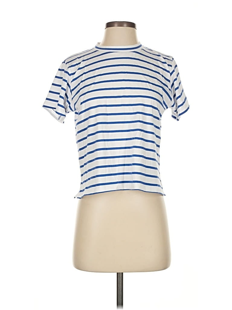 Pre-owned Ayr Short Sleeve Turtleneck In Blue