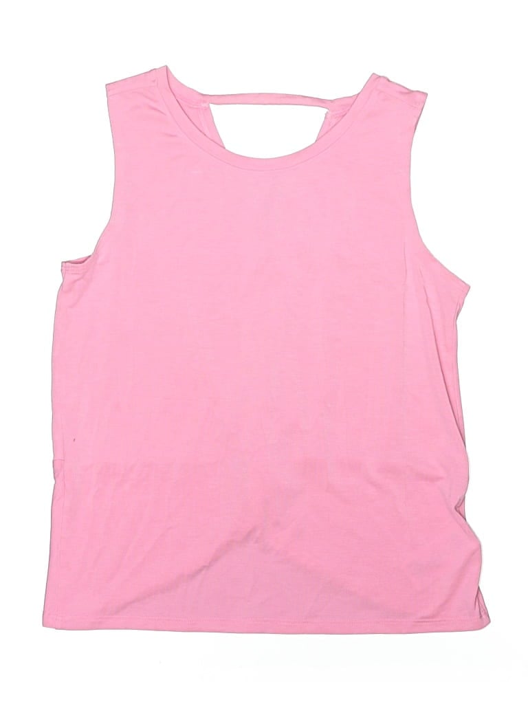 Pre-owned Athleta Girl Kids' Sleeveless T-shirt In Pink