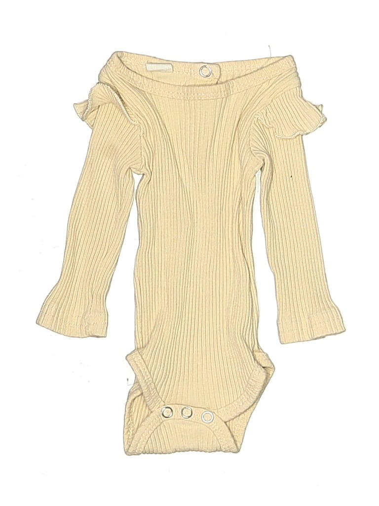 Pre-owned Unbranded Kids' Long Sleeve Onesie In Yellow
