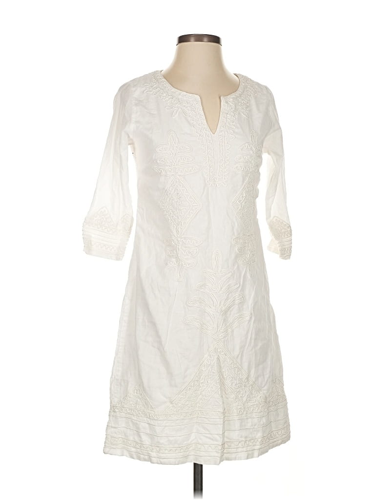 Pre-owned Gretchen Scott Designs Casual Dress In White