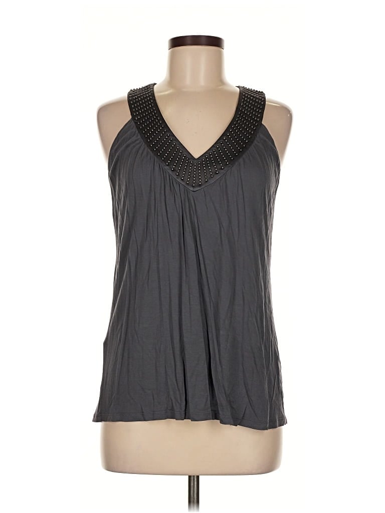 Pre-owned Express Sleeveless Blouse In Gray
