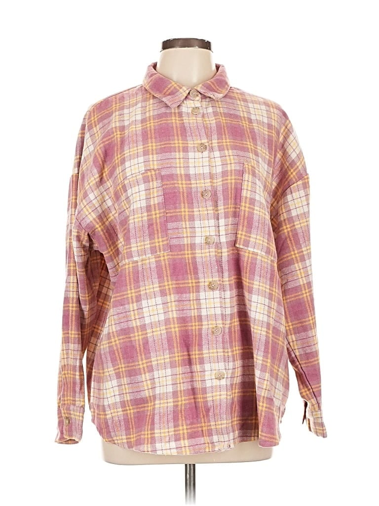 PINK LILY Pre-owned Long Sleeve Blouse In Pink