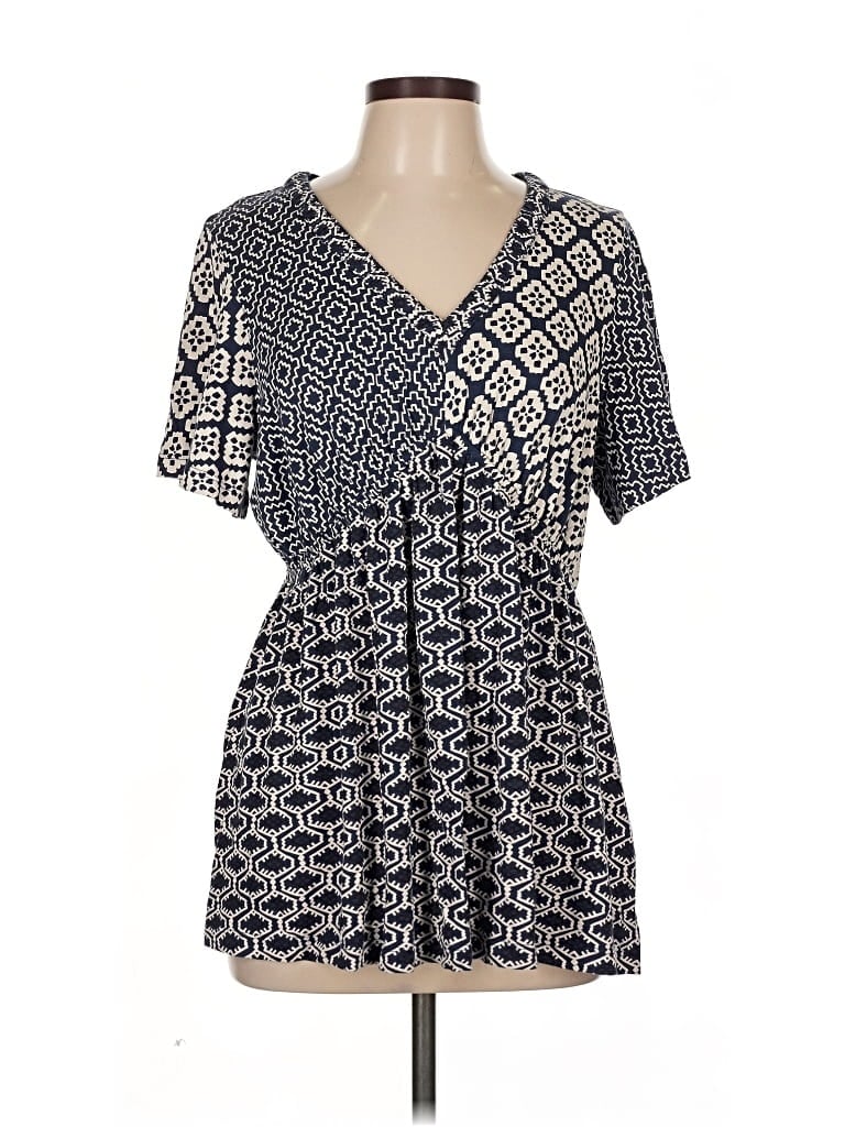 Pre-owned Fat Face Short Sleeve T-shirt In Blue