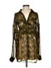 BB Dakota 100% Polyester Multi Color Gold Long Sleeve Blouse Size S - photo 1
