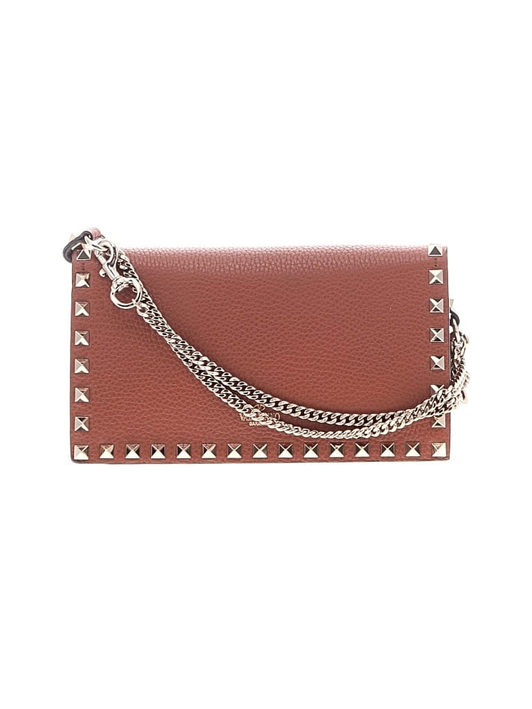 Pre-owned Valentino Garavani Leather Shoulder Bag In Brown