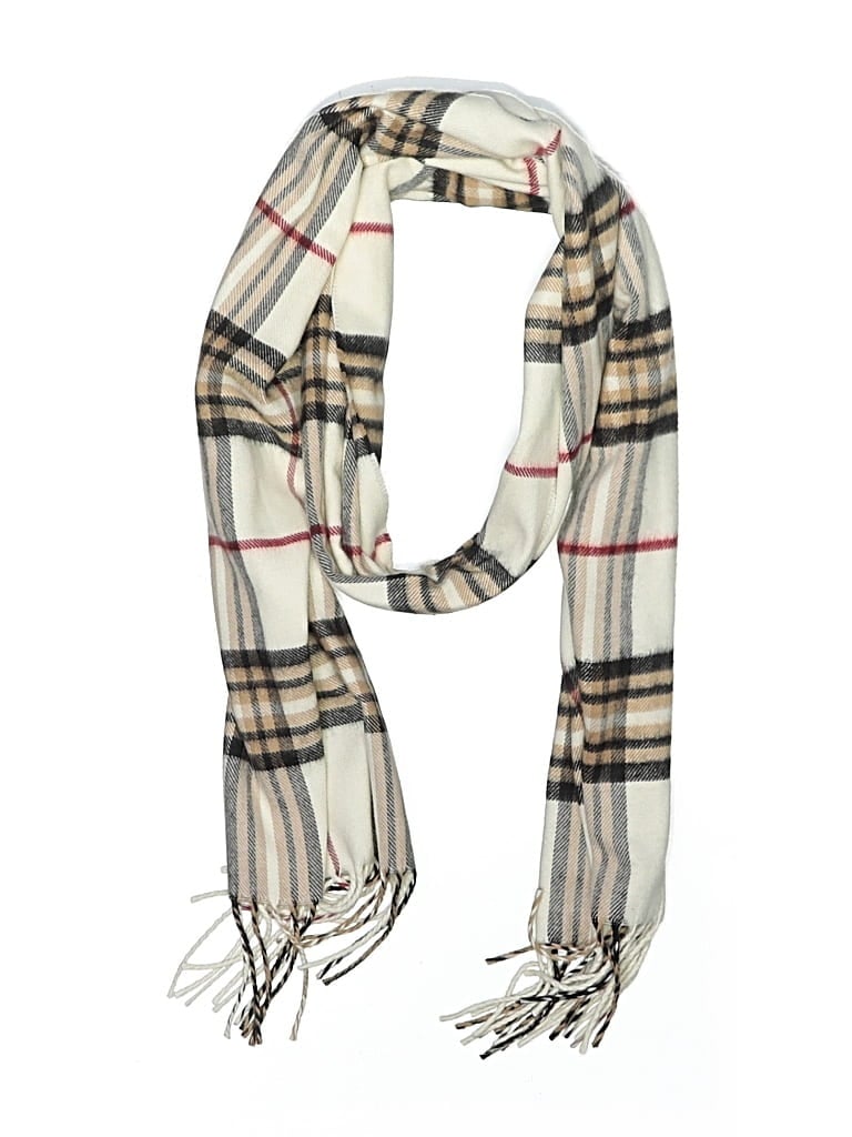 Pre-owned Assorted Brands Scarf In White