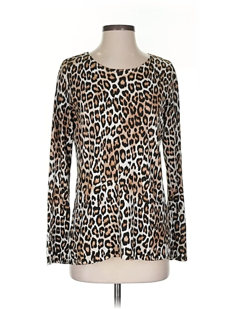 Pre-owned Chico's Pullover Sweater In Brown