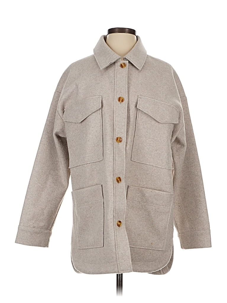 Pre-owned Banana Republic Coat In Gray