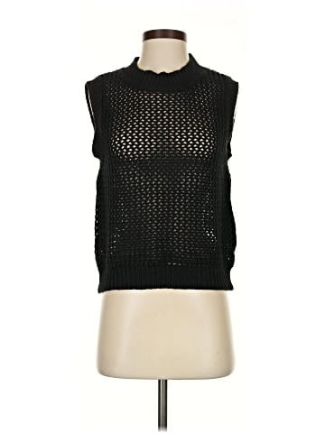 Self Contrast Sweater Vest (view 1)