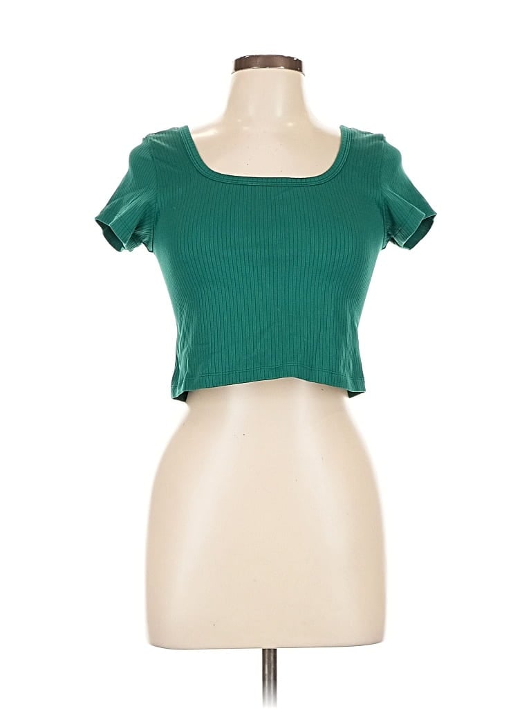 Pre-owned Victoria's Secret Pink Short Sleeve T-shirt In Green