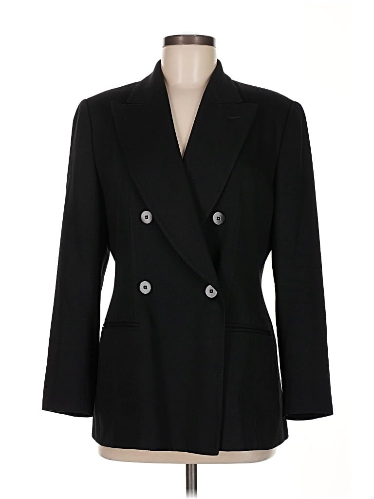 Pre-owned Giorgio Armani Le Collezioni Blazer Jacket In Black