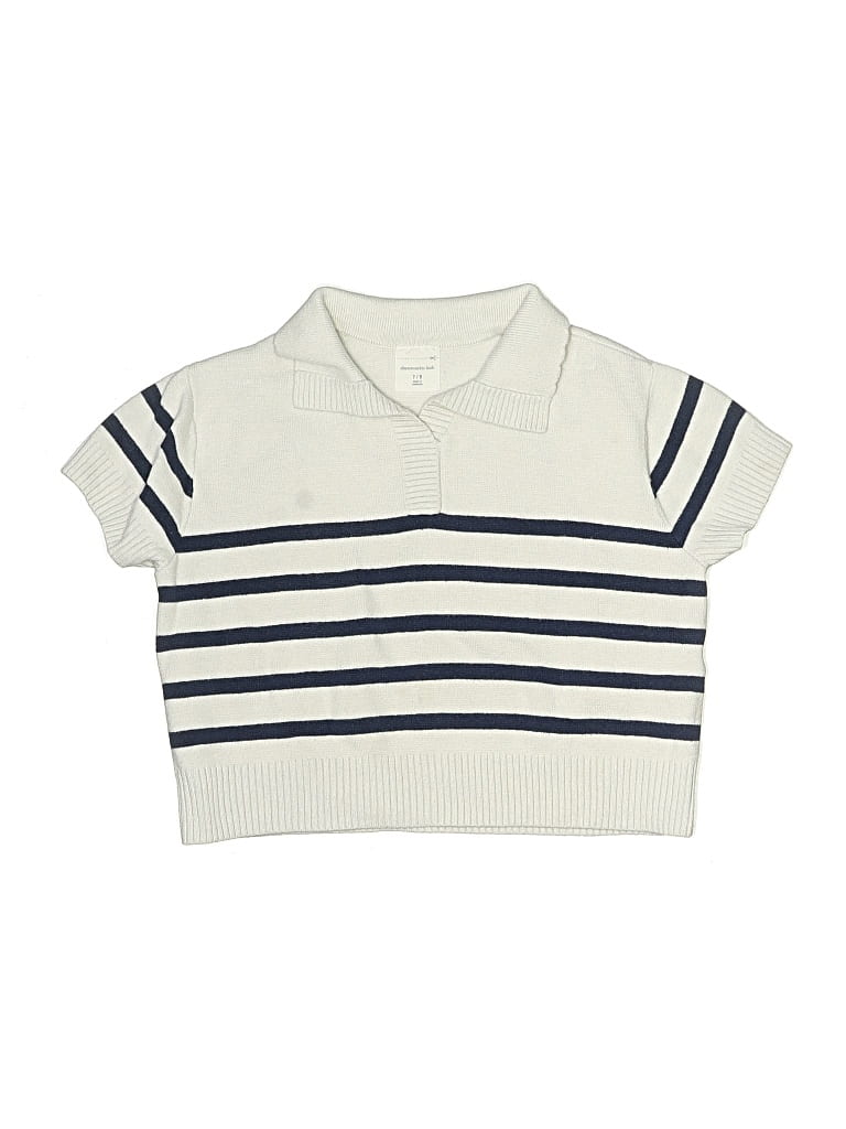 Click to view more detailed imagery on our partner's website Pre-owned Abercrombie Kids' Sweater Vest In White