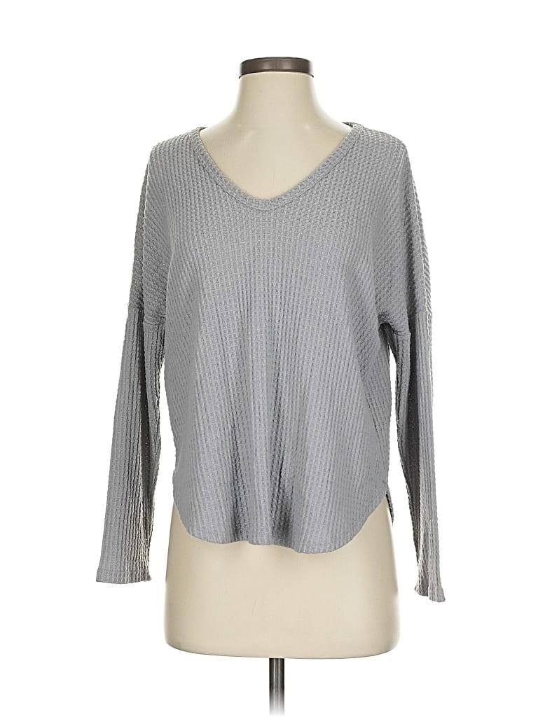 Pre-owned Everly Long Sleeve T-shirt In Gray