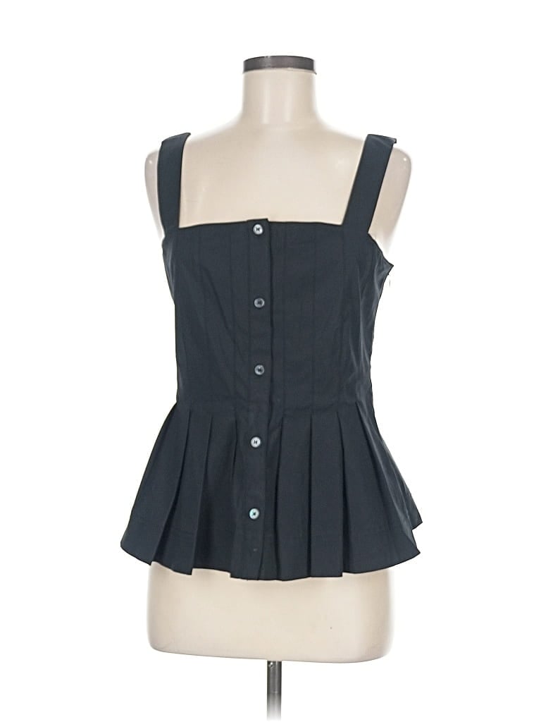 Pre-owned Veronica Beard Sleeveless Blouse In Black