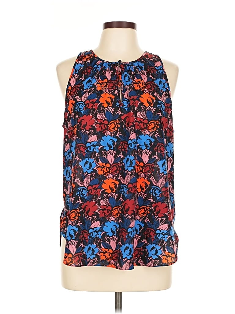 Pre-owned J.crew Factory Store Sleeveless Blouse In Blue