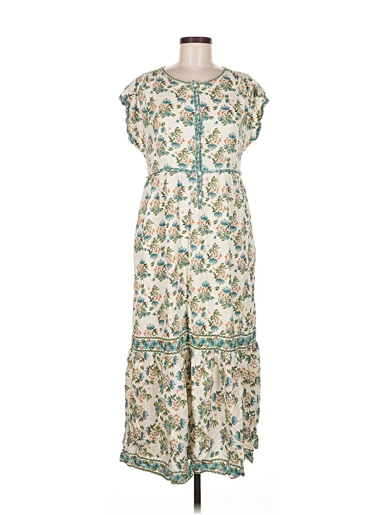 Pre-owned Max Studio Casual Dress In White