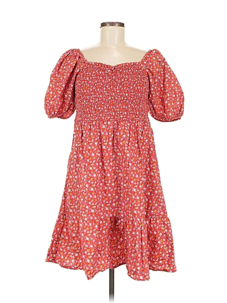 Pre-owned Mng Casual Dress In Red