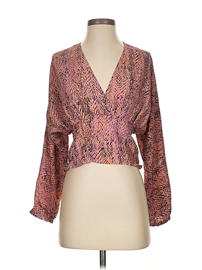 Click to view more detailed imagery on our partner's website Pre-owned Zara 3/4 Sleeve Blouse In Pink