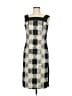 Aysha Tweed Checkered-gingham Multi Color Gray Cocktail Dress Size 6 - photo 1