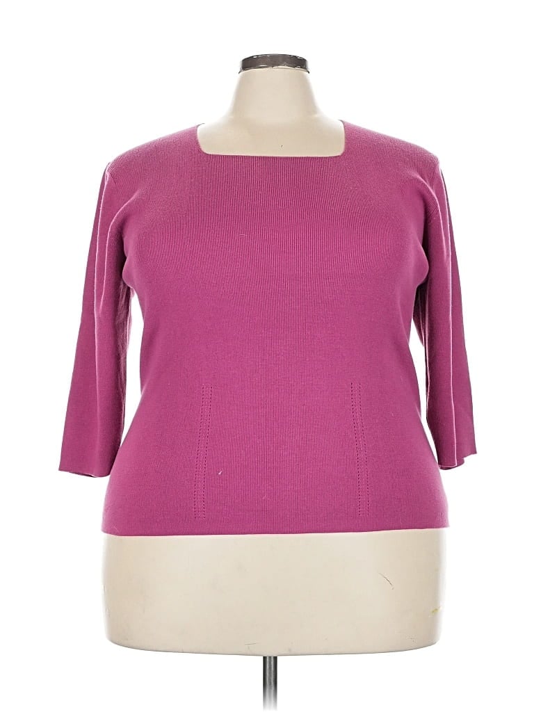 Pre-owned Dressbarn Pullover Sweater In Purple