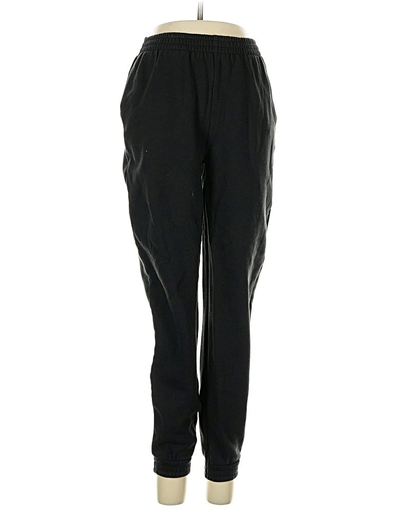 Pre-owned Victoria's Secret Pink Sweatpants In Black