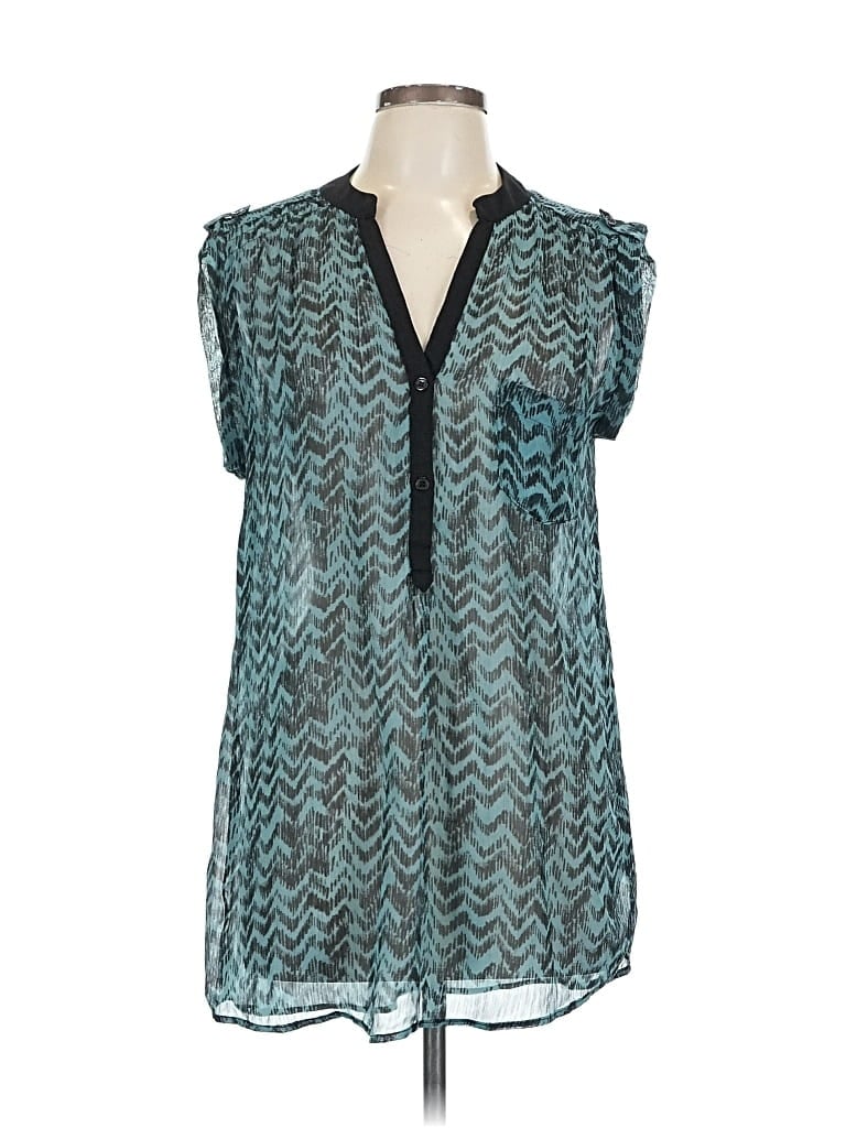 Pre-owned Maurices Sleeveless Blouse In Blue