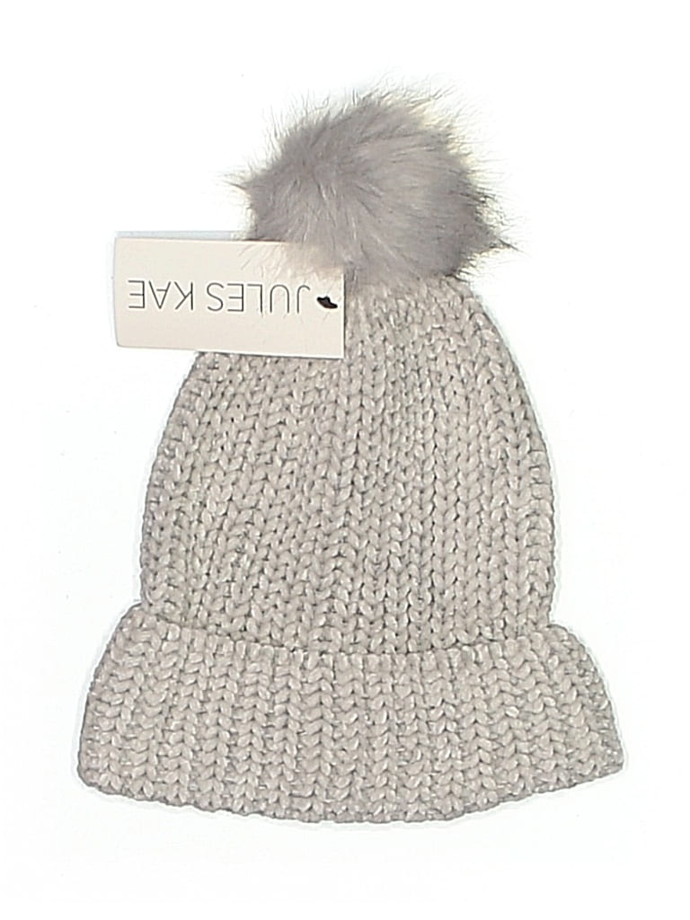 Pre-owned Jules Kae Beanie Hat In Gray