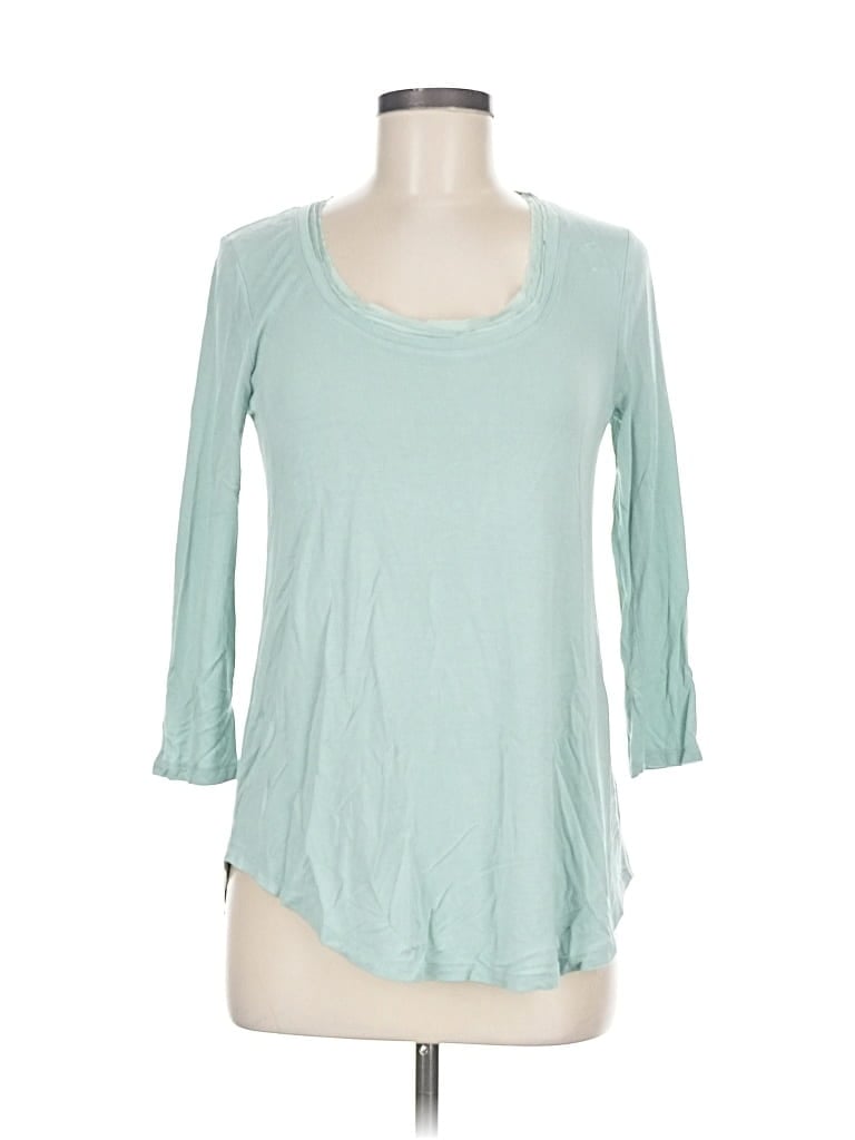 Pre-owned Bordeaux 3/4 Sleeve T-shirt In Blue