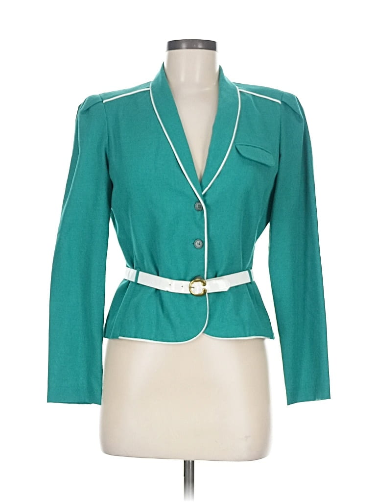 Pre-owned Assorted Brands Blazer Jacket In Blue