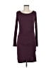 Halogen Solid Burgundy Casual Dress Size M - photo 1