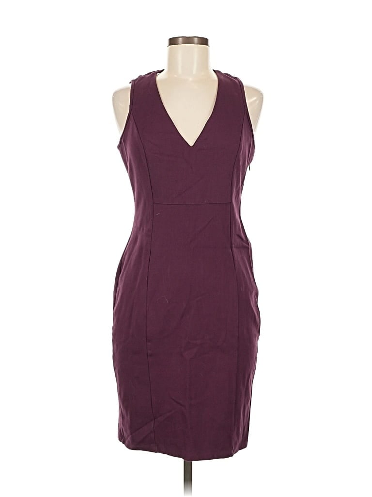 Pre-owned Haute Monde Cocktail Dress In Burgundy