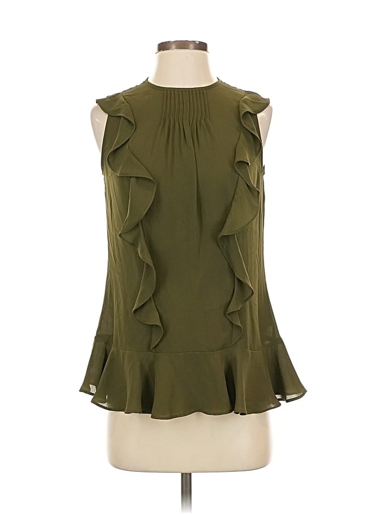 BANANA REPUBLIC Pre-owned Sleeveless Blouse In Green