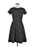 Ann Taylor LOFT Polka Dots Black Casual Dress Size 2 - photo 1