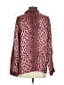 Equipment 100% Polyester Animal Print Pink Long Sleeve Blouse Size S - photo 2