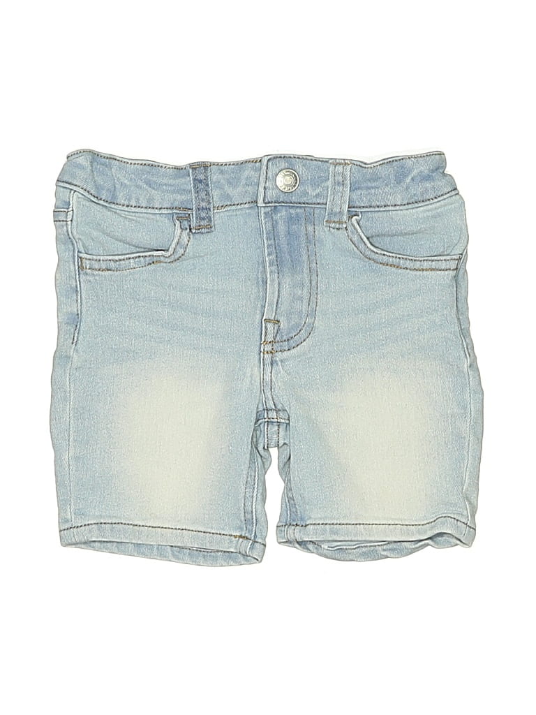 Pre-owned 7 For All Mankind Kids' Denim Shorts In Blue