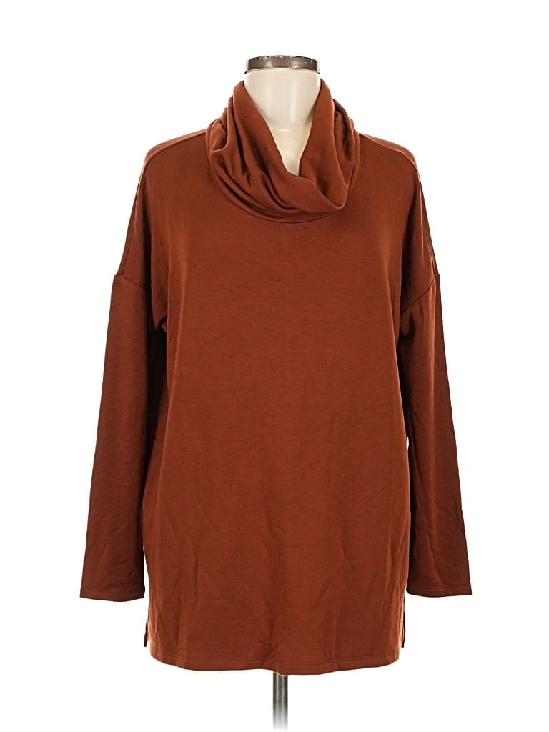 Pre-owned Ann Taylor Loft Outlet Turtleneck Sweater In Brown