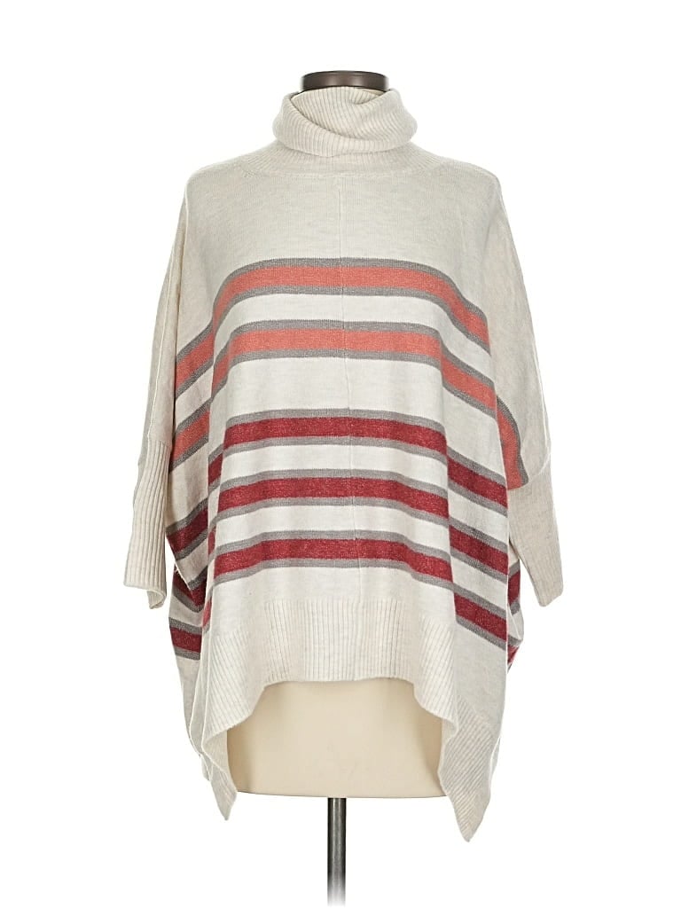 Pre-owned Ann Taylor Loft Turtleneck Sweater In White