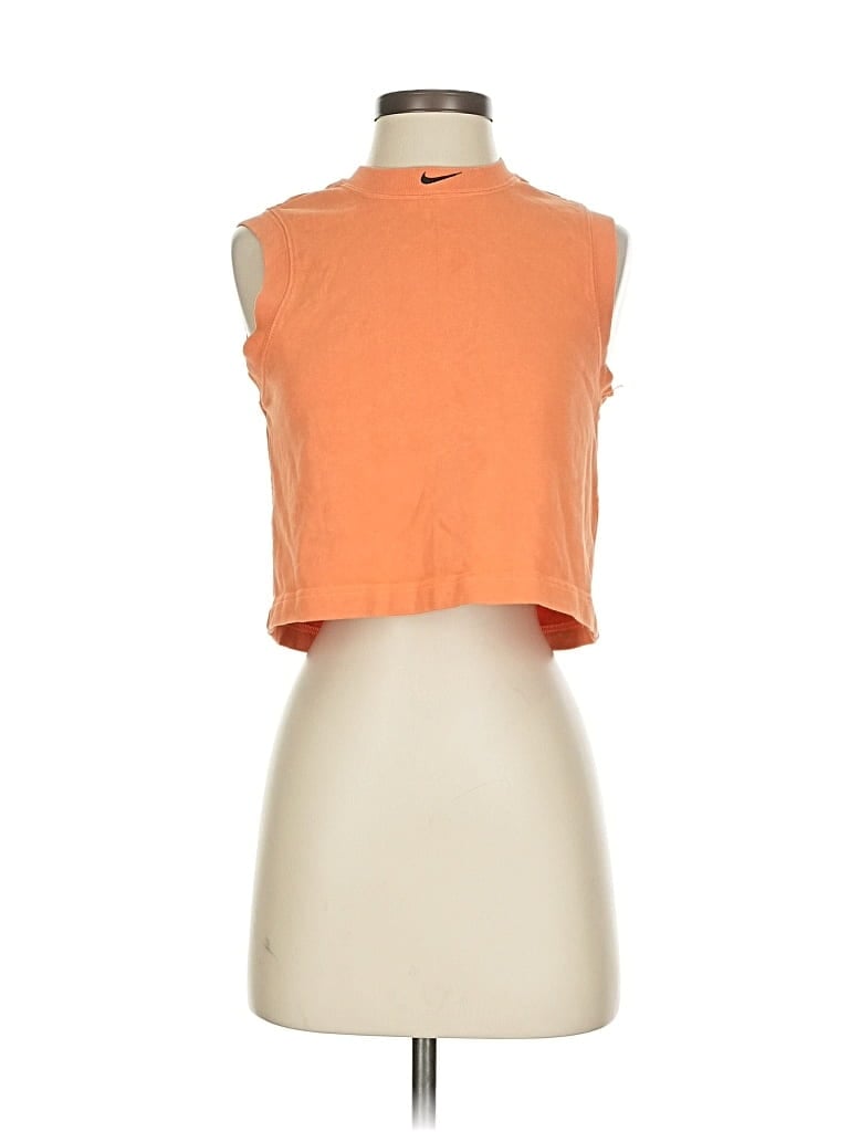 Click to view more detailed imagery on our partner's website Pre-owned Nike Sleeveless Top Orange Halter Neckline Tops