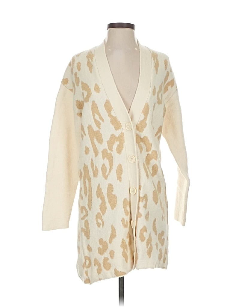 Pre-owned Treasure & Bond Cardigan Sweater In White