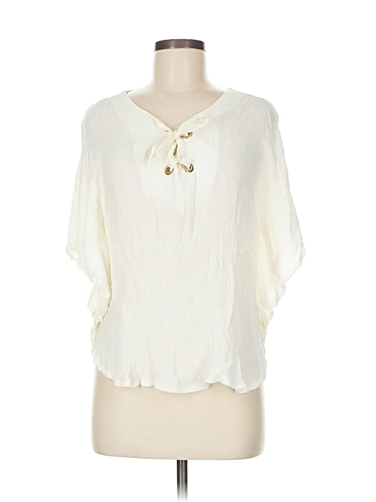 Pre-owned Jeans By Buffalo 3/4 Sleeve Blouse In White