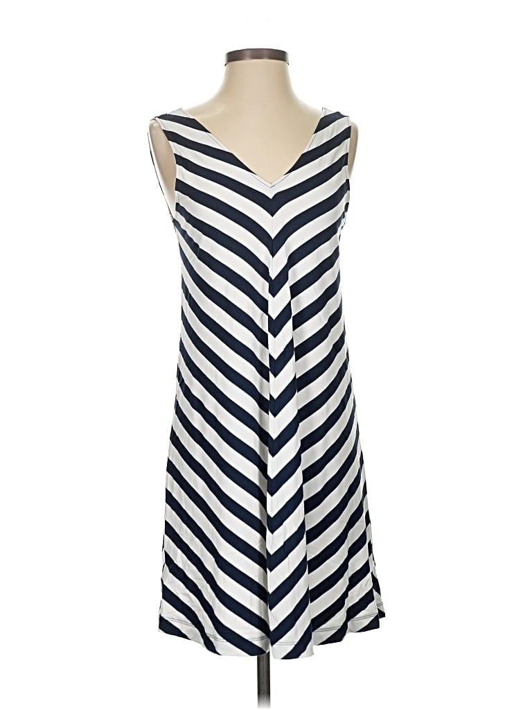 Pre-owned Ann Taylor Loft Casual Dress In White