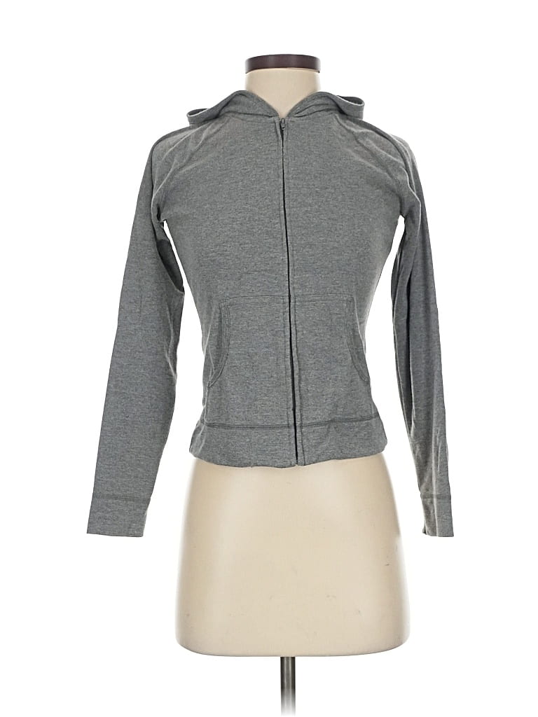 Pre-owned Express Zip Up Hoodie In Gray