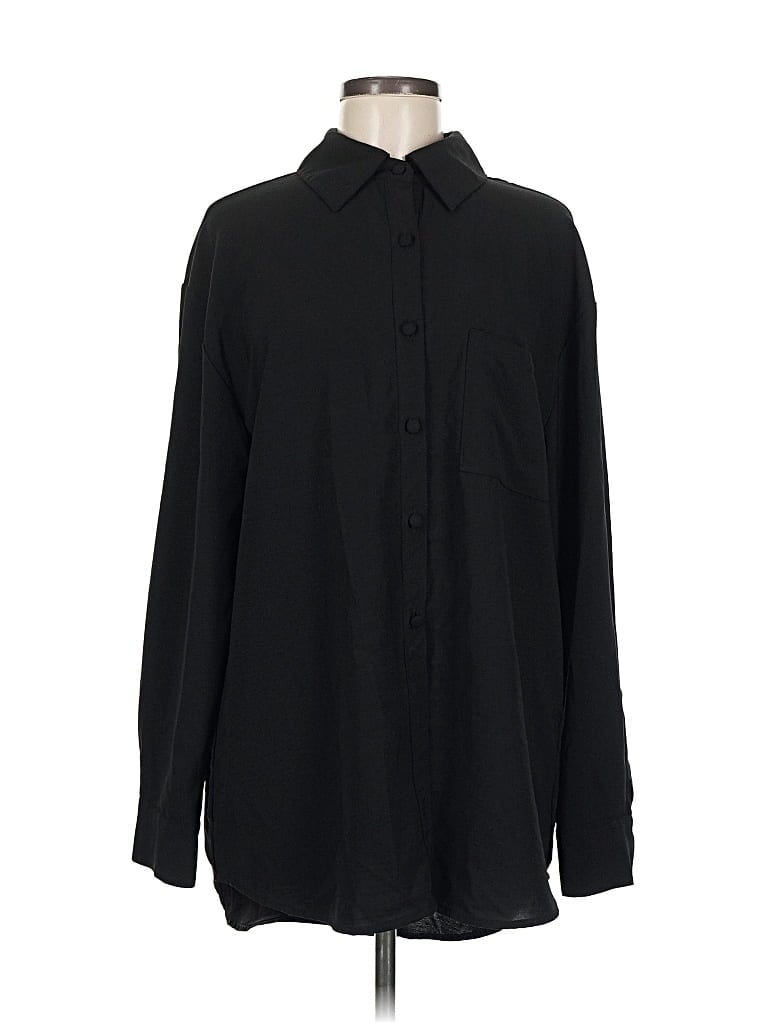 Pre-owned And Now This Long Sleeve Blouse In Black