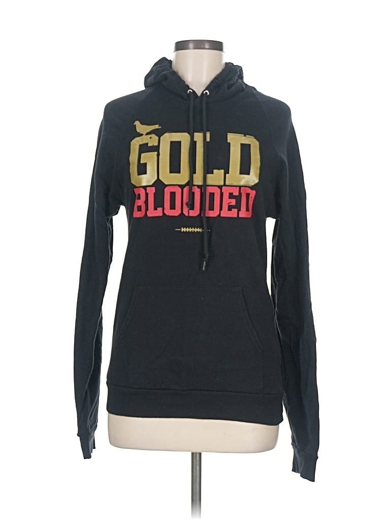 Pre-owned Assorted Brands Pullover Hoodie In Black