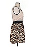 GB 100% Polyester Animal Print Tan Casual Dress Size S - photo 4